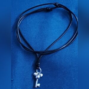 Black Disney Cord Necklace